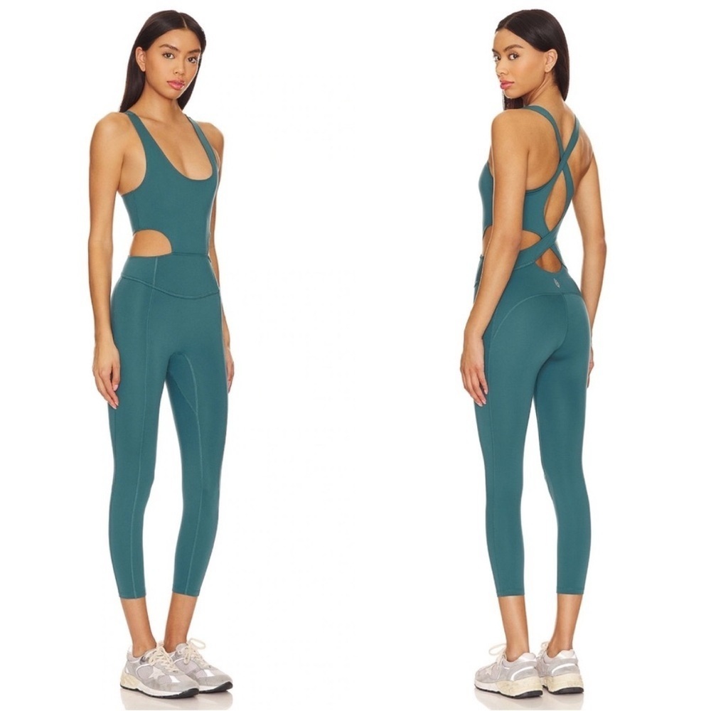 Free People Teal Jumpsuit